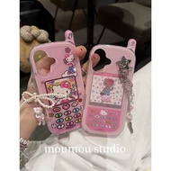 Hot-selling Cute Cat Suitable for iPhone16promax Apple 15 Phone Case 14 Female 13 Chain 15 BF4Q