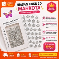 RATU Crown Motif Nail Art Decorations - Crown Motif Nail Art Decorations - Crown Shape Nail Art Acce