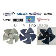 Original 8'' inch Fan Blade for Milux/ Butterfly/Geloof/Alyes /Dawa /Homelux/Centon 12"inch 5 sayap