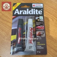 Araldite Rapid Steel 4-Minute Glue Epoxy Adhesive Glue/