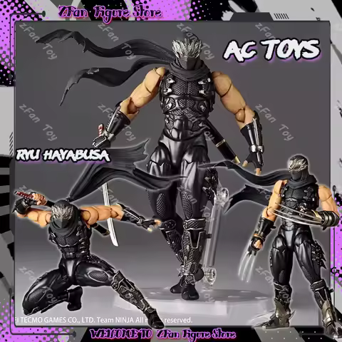 Ac Factory Ryu Hayabusa Toys Anime Figures Ninja Gaiden Kaiyodo Revoltech Yamaguchi Ryu Hayabusa Act