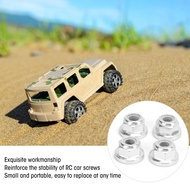 RC Flanged Nut ฝีมือประณีตติดตั้งง่ายสกรูเสริมอะลูมินัมอัลลอยถั่วรถ RC สำหรับ TRAXXAS UDR 1/7รถ RC