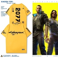Cyberpunk 2077 Game Short Sleeve, Martinez, Rock Style Round Neck T-Shirt