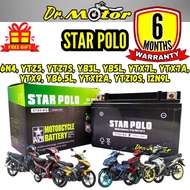 STAR POLO Gel BATTERY BATERI MOTOR BATTERI 6N4 YTZ5 YTZ6 YTZ7S YB3L YB5L YTX7L YTX7A YTX9 YB6.5L YTX
