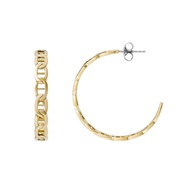 Fossil JF04781710 Heritage D-Link Hoop Earrings