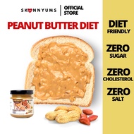 SKINNYUMS Peanut Butter No Sugar and Salt SKINNY Peanut Butter Diet Keto Peanut Butter No Sugar Pean