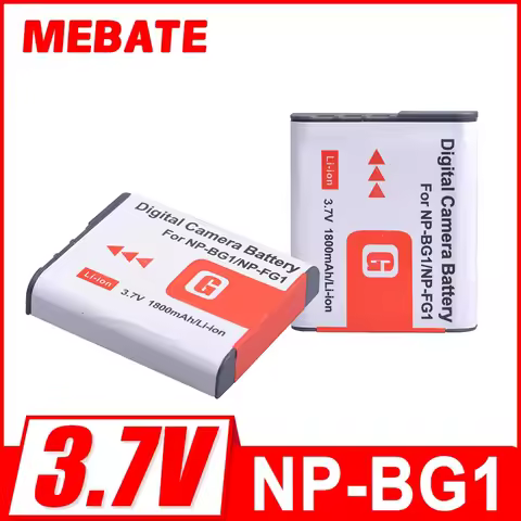1800mAh New For Sony NP-bg1 Battery NP bg1 NPbg1 Battery FG1 DSC W120 W125 W200 W210 W220 W230 W290 