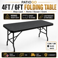 Meja Lipat Heavy Duty 6FT/5FT/4FT 600KG Foldable Banquet Table Event Catering Kenduri Niaga Outdoor