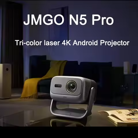 2026 New JMGO N5 Pro Tri-color Laser 4K Projector, Home Theater Ultra-HD Smart Gimbal Projector 3600
