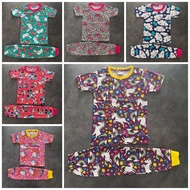 Playset Budak Perempuan 2-8 tahun Baju Kanak-Kanak Murah Pajamas Budak Set