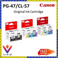 (ORIGINAL)  CANON PG47 / PG 47/ PG-47 BLACK / CL57 / CL-57 / 57 COLOR INK CARTRIDGE-C19