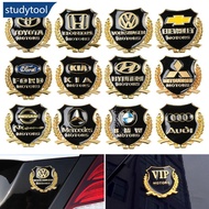STUDYTOOL 3D Metal Car VIP Motors Emblem Badge Decal Trunk Emblem Rear Body Tailgate Accessory Adhes