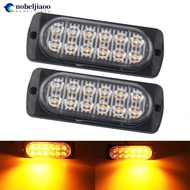 NOBELJIAOO 1PC 12LED Signal Light Strip Car Turn Signal Warning Light Emergency Lamp Traffic Light B
