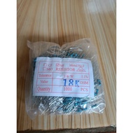 1/4w 18k resistor contains 1000 pcs