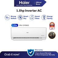 [4 Star] Haier 1.5HP Smart Clean Smart Dry Inverter Air Conditioner / AirCond / 冷气 HSU-13VQA22