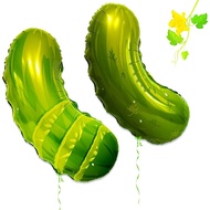 2Pcs Helium Pickle Foil Balloons Novelty Design Kind of a Big Dill Pickles Picklesburgh Sour Fruit C
