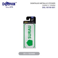 Dolphin Metallic Sticker SURAU Sign