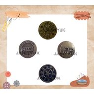 Jeans Buttons Levis Buttons per 12 pcs