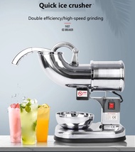 NantFun 【คลังสินค้าในพื้นที่ + COD】 Ice Crusher Smoothie Maker Commercial Ice Shaver Machine Electri