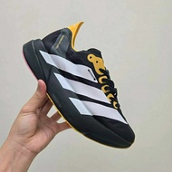Adidas pro 4 black white yellow running Shoes