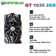 MAXSUN Graphic Cards GTX1650 GTX1050Ti GT1030 4GB DDR5 DDR4 GPU 128Bit Video Gaming Card For PC Comp