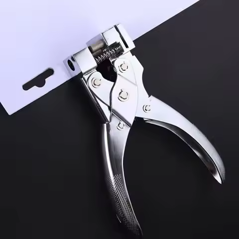 T Shape Hole Punch Slot Cutter Paper PVC Card Tag Puncher Pliers DIY Punch Tool Office Badge Paperbo