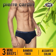 boxer lelaki (3 Pieces) Bamboo Fiber Pierre Cardin Men's Mini Brief - PC1054M By URB