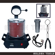[WARRANTY OPT] 2kg Melting Machine Complete Set with Graphite Crucible, Crucible Tong / Machine Lebu