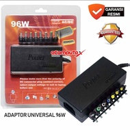 UNIVERSAL NOTEBOOK ADAPTOR 96W LAPTOP CHARGER/ UNIVERSAL ADAPTOR 96W MULTI/ 5A 12V-24V 96 WATT OFFIC