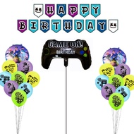 15pcs Fortnite Latex Balloon Gamepad Balloons Child Birthday Party Baby Shower Decorations