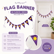 Bunting Flag Banner Tangled Birthday Aesthetic Decoration Party Baby Shower Circumcision School Disn