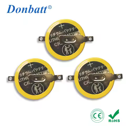 100% Freshest Super Quality CR2025 3V Lithium Button Battery with Welded Tabs Tray Pack for Retro Ga