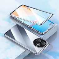 Vivo Y39 Case For Vivo Y39 Y 39 VivoY39 5G 4G 2025 Double Sided Glass Flip Phone Case Metal Bumper F