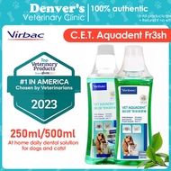 Virbac C.E.T. Aquadent Fr3sh Dog & Cat Dental Solution Control Tooth Decay 250ml 500ml