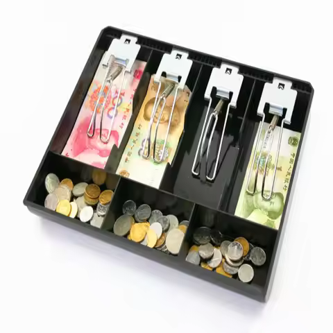 Money Counter Case Store for Cash register box 3/4/5compartments Cashier Box Cash Register Box Coin 
