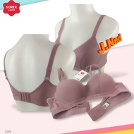 J519 Sorex Comfy & Chic Women's Thin Foam Bra Without Wire Full Cup B Three Hooks Size 36 - 42