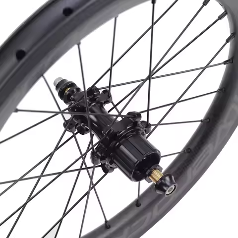 SILVEROCK SR38C Carbon Wheelset External 4-7 Speed Straight Pull 16 inch 349 Rim V Caliper Brake 38m