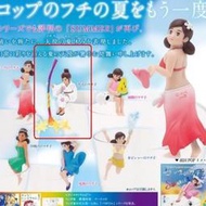 夏休渡假杯緣子 白色浴衣  放煙火款
