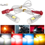 Kayaktion 1Pair T15/T10 Super Bright Turn Signal Bulb Dual Contact Motorcycle Signal Light W16W LED 