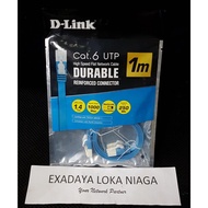 Patchcord UTP Cat6 FLAT 1M biru LAN Cable/ Cat.6 NCB-C6UF-10 D-LINK