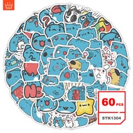 BugCat Capoo Stickers Set Cartoon Graffiti Sticker Waterproof Decals for Kids, 60pcs