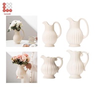 [Shiwaki3] Ceramic Pitcher Vase Versatile Wedding Centerpieces Farmhouse Pitcher Flower Arrangement 