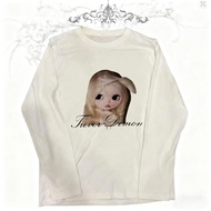 Japanese Y2k Clothes Women Clothing Female 2000s Tops Womens Cropped Spring 2025 Woman 90s Clothes V