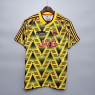 Arsenal 91-93 Away Retro Soccer Jersey Football 1991/93 Arsenal Away Vintage Jersey S-XXL Men's Jers