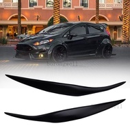 Car Front Headlight Cover Sticker head light lamp Eyebrow Eyelid Covers for Ford Fiesta MK7 2009-201