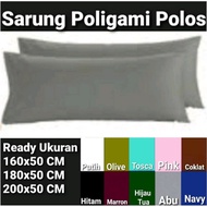 KATUN Plain Polygamy Pillowcase Micro Cotton Material Ready 3 Sizes 160x50 180x50 200x50 CM Sarung B