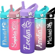 Personalized Water Bottle for Kids,Customized Water Bottle with Name Engraved,18oz Custom Double Wal