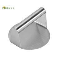 Stainless Steel Burger Press, 5.5 Inches, Round Burger Smasher, Non-Adhesive Bacon and Grill Press f