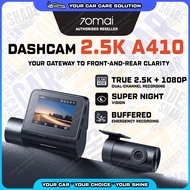 📸 70mai Dash Cam A410 | Night Vision | Dual Dash Camera with HDR 2.5K+1080P