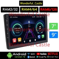 Android 7 "9" Ram2 Ram4 Ram6 Wifi GPS Carplay Real 2din Car Radio 7 Inch 9 Monitor